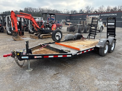 2022 MMDI 614SLTD 14 ft T/A Equipment Trailer