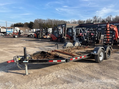 2019 MMDI 614SLTD 14 ft T/A Equipment Trailer