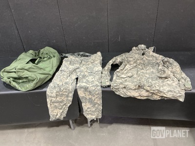 (11) Pairs of Trousers, (5) Parkas, (18) Duffel Bags & Assorted Items