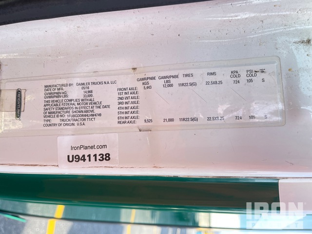 CAMIóN 2017 FREIGHTLINER