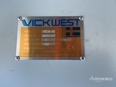 2025 Vickwest PRS36-60 36 in x 60 ft Portable Stacking Conveyor (Unused)