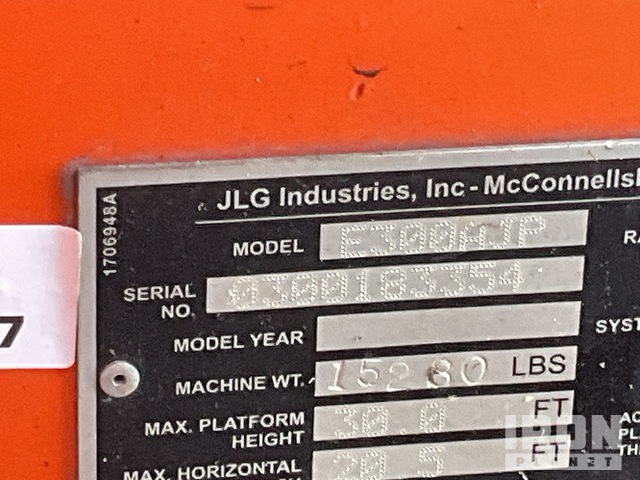 ELEVADOR ARTICULADO 2014 JLG E300AJP