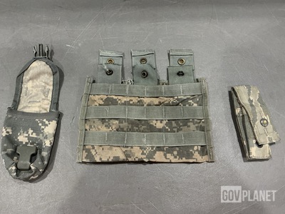 (273) Flash Bang Pouches, (141) Pouches, (89) Bandoleers & Assorted Items