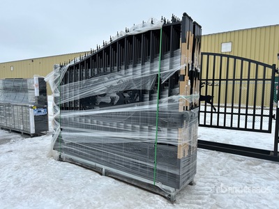 Quantity of (6) 2026 Suihe NG-20D-6 20 ft x 7 ft 7 in Wrought Iron Bi-Parting Driveway Gate (Unused)