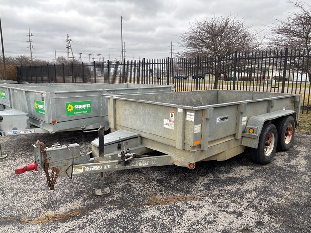 2015 Felling FT-10DTHD-G 12 ft Dump Utility Trailer