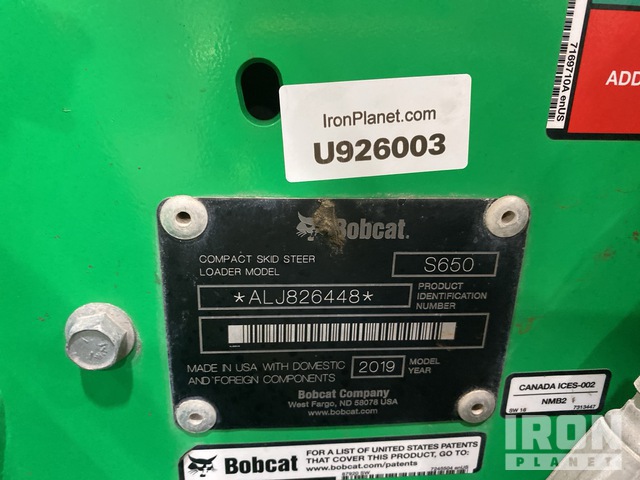 MINI CARGADOR SOBRE RUEDAS 2019 BOBCAT LOADER