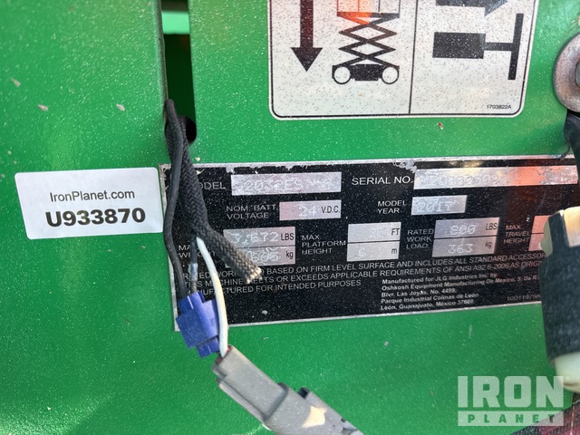 ELEVADOR TIJERA 2017 JLG 2032ES