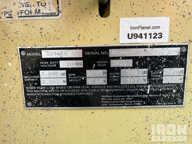 ELEVADOR TIJERA 2016 JLG 3246ES