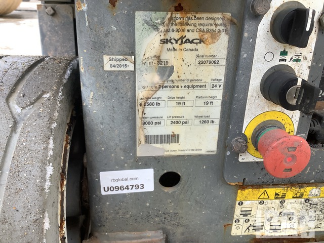 ELEVADOR TIJERA 2015 SKYJACK SJIII3219