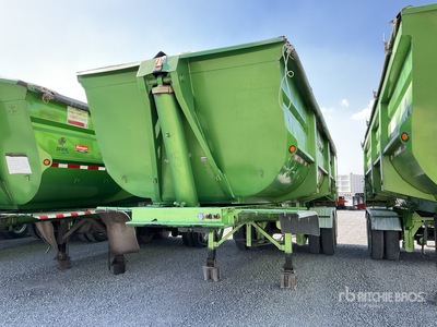 2018 Gallegos VT45 27 ft T/A Remolque de Volteo / End Dump Trailer