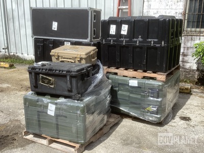 (5) FN America 12556988 Rear Sight Assemblies & (10) Assorted Storage Cases