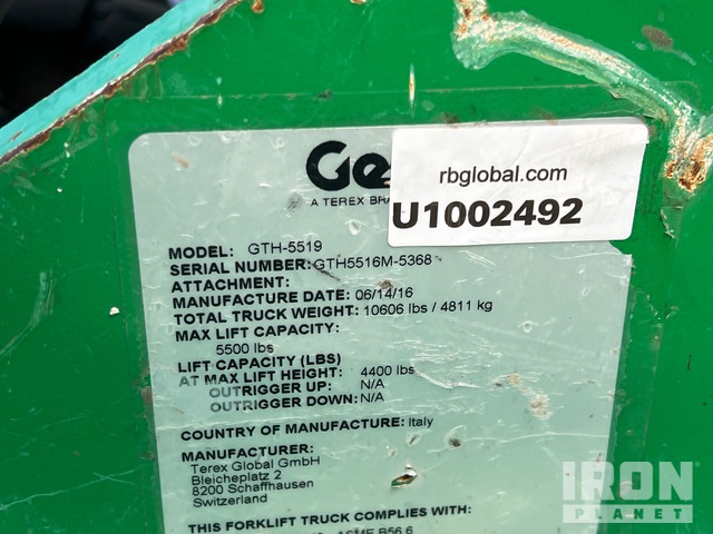 MANIPULADOR 2016 GENIE