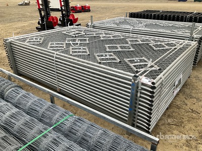 Quantity of (25) 2026 suhivelee SF-D-25 10 ft x 6 ft Chain Link سياج الموقع (Unused)