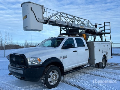 2018 Telelift TTS 36-6G 35 ft on 2018 Ram 4500 4x4 Crew Cab Bucket Truck