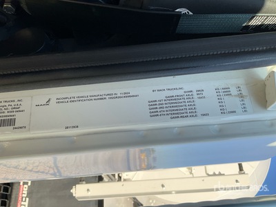 2025 Mack GR64F 10x4 Mixer Truck