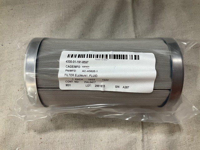 (2) Pall Aeropower AC-A562E-1 Fluid Filter Elements