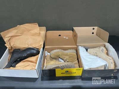 (4) Pairs of Men's Boots, (13) Pairs of Climber's Boots & Assorted Boots