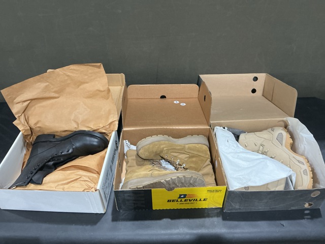 (4) Pairs of Men's Boots, (13) Pairs of Climber's Boots & Assorted Boots