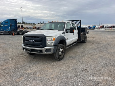 2016 Ford F-450 4x2 Crew Cab Flatbed Truck