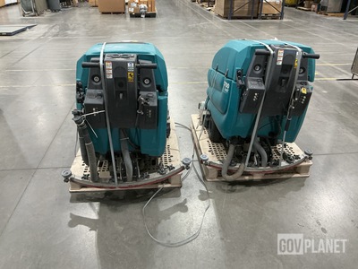 (2) Tennant 5700 Walk-Behind Electric Floor Scrubbers