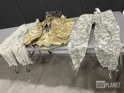 (56) Assorted Pairs of Trousers, (5) Parkas & (1) Jacket