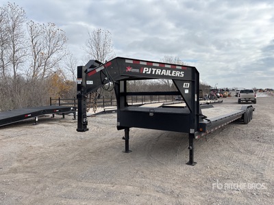 2025 PJ Trailers B8403 T/A Gooseneck Remorque pour transport d'automobiles