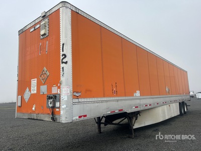 2012 Wabash DVHDHPC 53 ft x 102 in T/A Semi-remorque fourgon