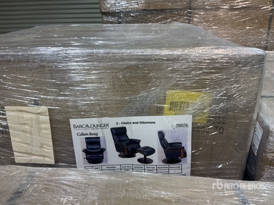 Quantity of (2) BarcaLounger Colton Leather Recliner Chairs (Unused)