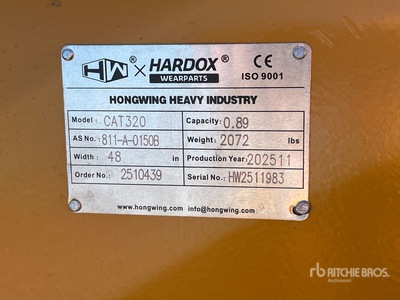2025 HW BKT32048HD 48 in Heavy Duty دلو حفارة (Unused)