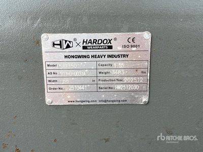 2025 HW BKTJD35066HD 66 in دلو حفارة (Unused)