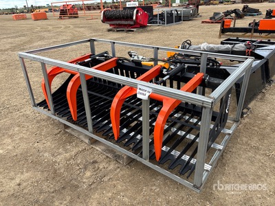 2026 PABREAK RGB240 84 in Skeleton Skid Steer Grapple Bucket (Unused)