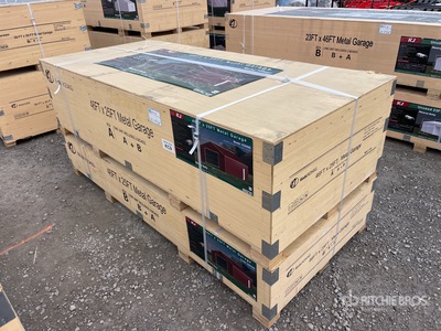 2026 KJ K2545G 25 ft x 46 ft Metal Garage Storage Building (Unused)