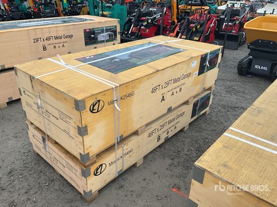 2026 KJ K2545G 46ft x 25 ft Metal Garage Storage Building (Unused)