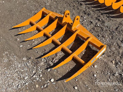 2026 GIYI 46 in Mini Excavator Rake - Fits Cat 303 (Unused)