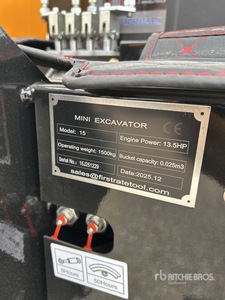 2026 VICSEC VC15 Mini Excavator (Unused)