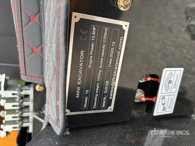 2026 VICSEC VC15 Mini Excavator (Unused)