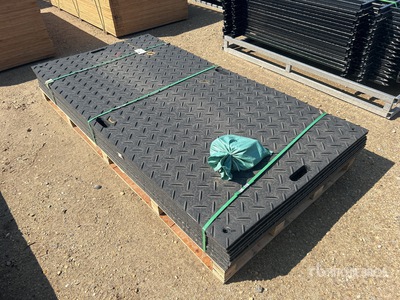 Quantity of (12) SKLP 1200 mm x 2400 mm Polyethylene Ground Protection Mats (Unused)