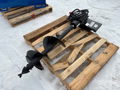 2026 GIYI 12 in Mini Skid Steer Auger - Fits Mini Skid Steer Loader (Unused)