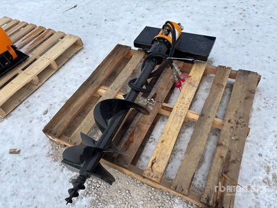 2026 GIYI 12 in Mini Skid Steer Auger - Fits Mini Skid Steer Loader (Unused)