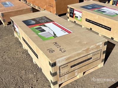 2026 SUNTOP S2322 23ft x 22ft Double Garage Metal Shed (Unused)