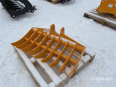 2026 GIYI 44 in Excavator Rake - Fits Cat 305 (Unused)