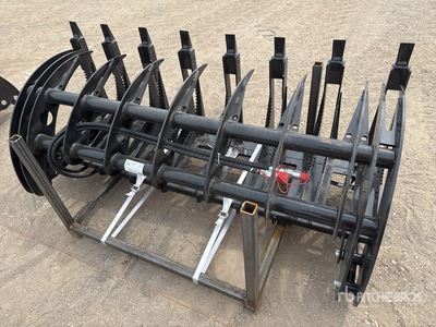 2026 GIYI GY-CLG72 72 in Skid Steer Grapple - Fits GIYI CLG72 (Unused)