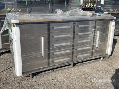 2026 suhivelee NWB-10DS-2-7 7 ft 20-Drawer Workbench (Unused) - Fits 7FT-10D-2-01B
