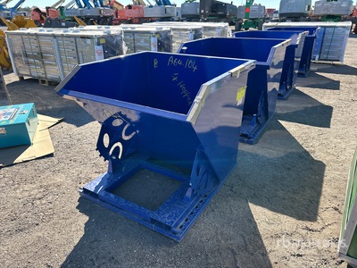 Quantity of (4) 2026 suhivelee N-1CY-4 3 ft 1 cyd Self-Dumping Hopper (Unused)