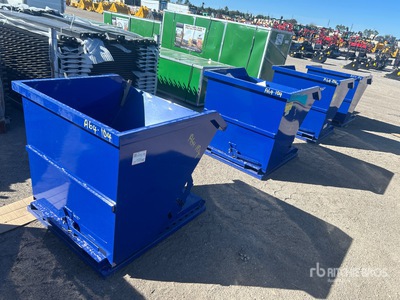 Quantity of (4) 2026 suhivelee N-1CY-4 1 cyd Self-Dumping Hopper (Unused)