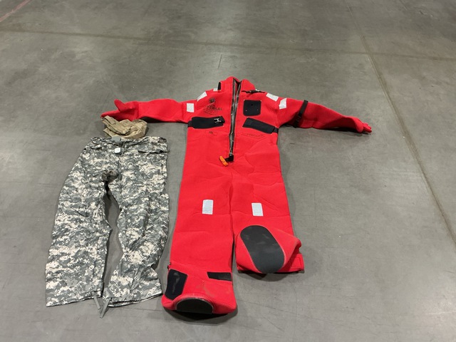 (20) Pairs of Trousers, (25) Belts, (7) Parkas & Assorted Items