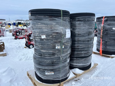 Quantity of (16) 11R22.5-18-pr Steer/All Position Transport Tires 16 Ply Banden (Unused)