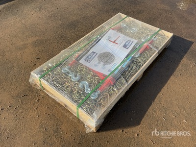 Quantity of (5) Greatbear 9200 lb Ratchet Binder and Qty of (10) 3/8 in 20 ft G 70 Chain ورش و مخازن متنوعة (Unused)