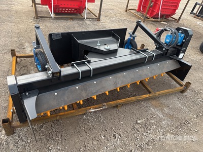 2026 GIYI GY-LPR71 71 in Skid Steer Power Rake - Fits GIYI LPR71 (Unused)