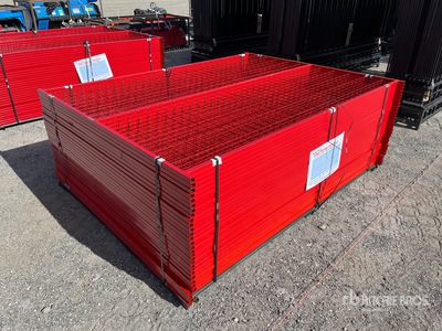 Canex Qty of (30) Power Coated 6ft X 8 ft Site Fence (Unused)